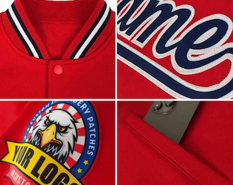 Manfiny Sporsy Giacca Da Baseball Casual Monopetto Con Maniche - Foto 14