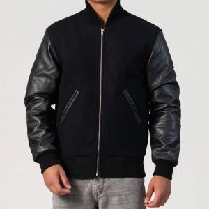 Custom Letterman Varsity Jacket Personalized Embroidery Name Patches Baseball Jacket, Wool Leather, Custom Patches school team club jacket