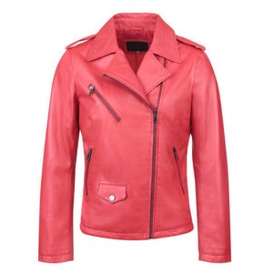 Women Biker Style Leather Jacket | Handmade Leather Jacket Women | Western Cowgirl Jacket | Genuine Leather Jacket Women | Mothers Day Gift