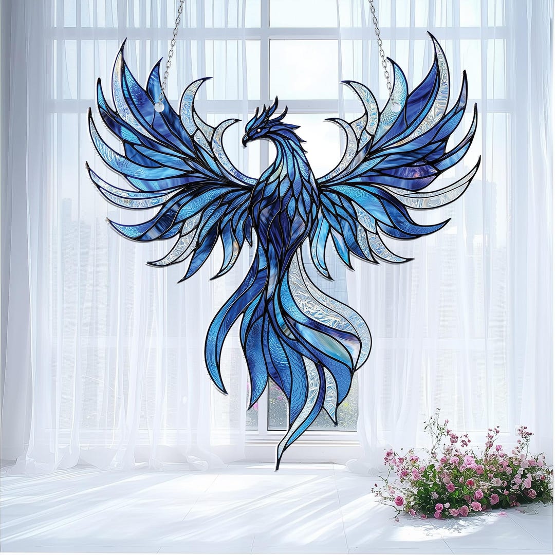 Epoxidharz-Gussform 'Phoenix/Feuervogel' – 20,5x15,2x2,2 Cm, Silikonform Für Wand- Und Türdekoration