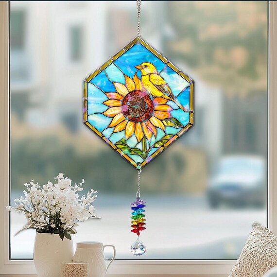 Pack De 6 Atrapasueños De Cristal Para Ventana - Colgantes Prisma K9, 17-18 Cm - Decoración Para Hogar, Oficina, Jardín