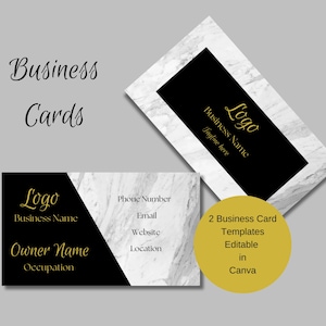 Digital Business Card Template | Editable |Business Card for Entrepreneurs | Modern Contact Card | Canva Editable PDF
