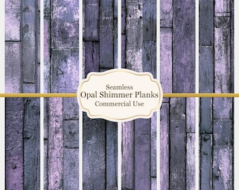 Purple Shimmer Metal Plank Dollhouse Wallpaper | Pearlescent 1:12 Scale Miniature Paper (Seamless Download)