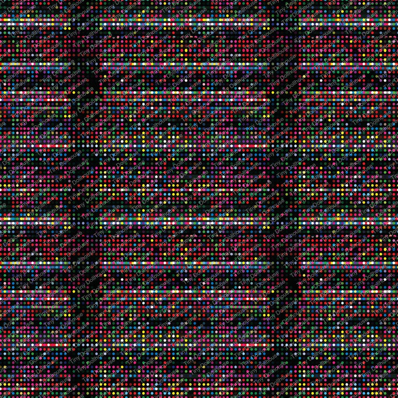 Statisch naadloos tv-patroon | Tegelbare afbeelding retrotelevisie (digitale download) afbeelding 11