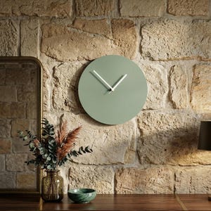 Silent Wall Clock ONA | Minimalist Design | Handmade Wall Decor | Modern Clock in 25, 30 & 35 cm | Gift Idea for Living Room or Office image 5