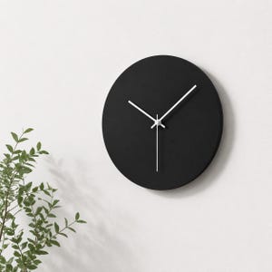 Silent Wall Clock ONA | Minimalist Design | Handmade Wall Decor | Modern Clock in 25, 30 & 35 cm | Gift Idea for Living Room or Office image 8