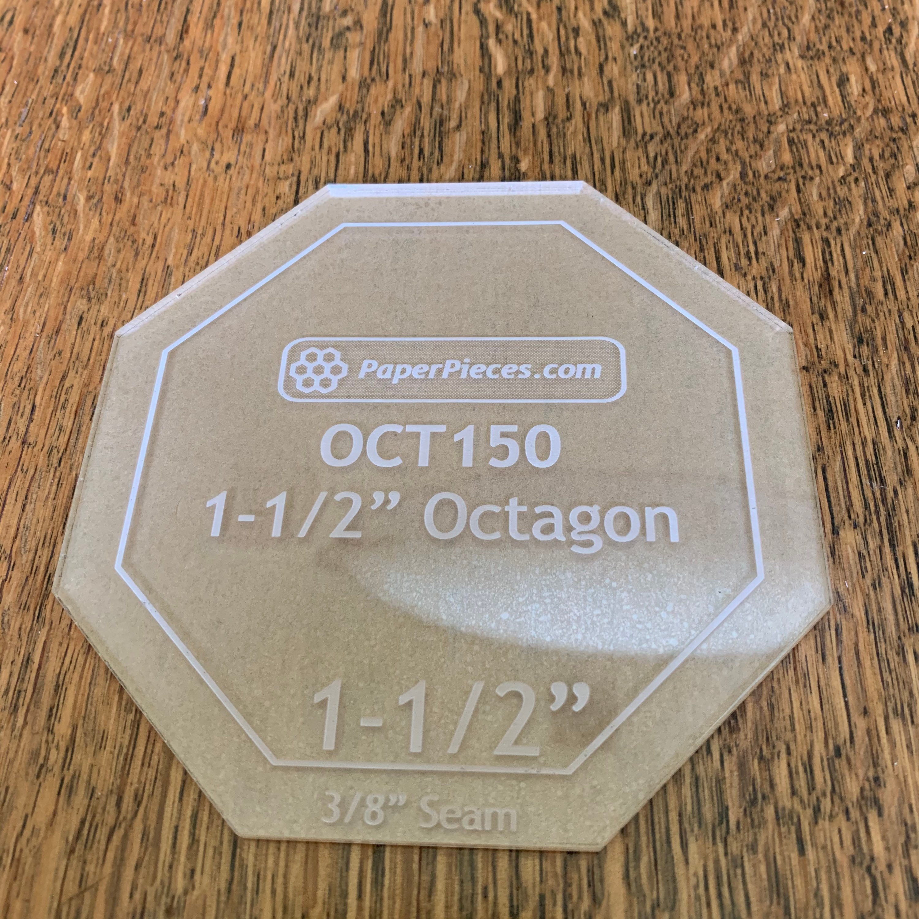 Paper Piecing Octagon Templates and Papers 1 1/2” and 2” - Etsy