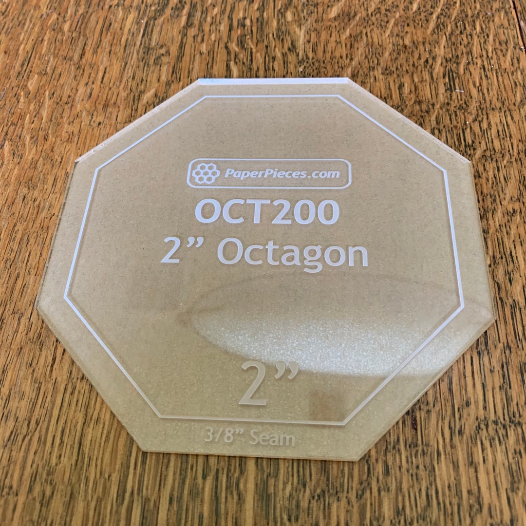 Paper Piecing Octagon Templates and Papers 1 1/2” and 2” - Etsy