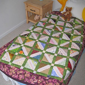 Vintage Scrap Therapie Charmante Knospen Scrap Quilt Muster