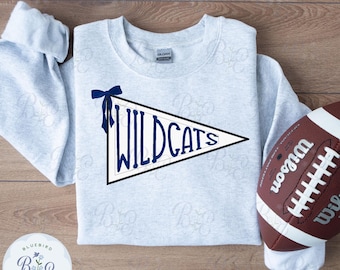 Applique Pennant Wildcats Digital Embroidery Design