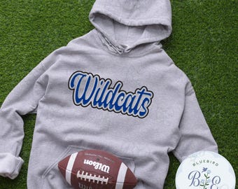 Wildcats Single Satin Applique Digital Embroidery Design