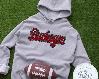 Buckeyes Single Satin Applique Digital Embroidery Design