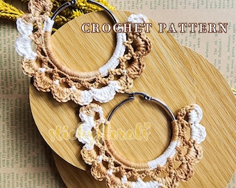 crochet earring pattern, crochet patterns, earring patterns, easy crochet patterns, crochet flowers pattern, crochet boho pattern, crochet