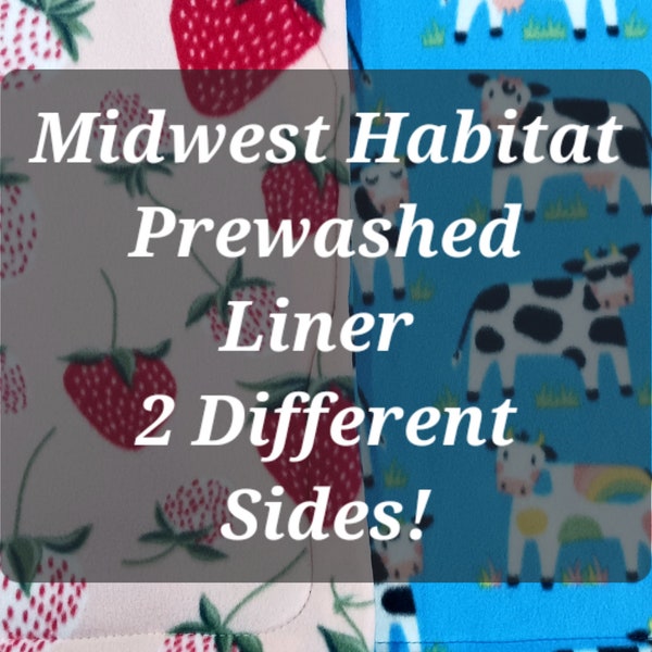 Midwest Guinea Pig Habitat fleece liner 2 sides! Free shipping! Fast shipping!