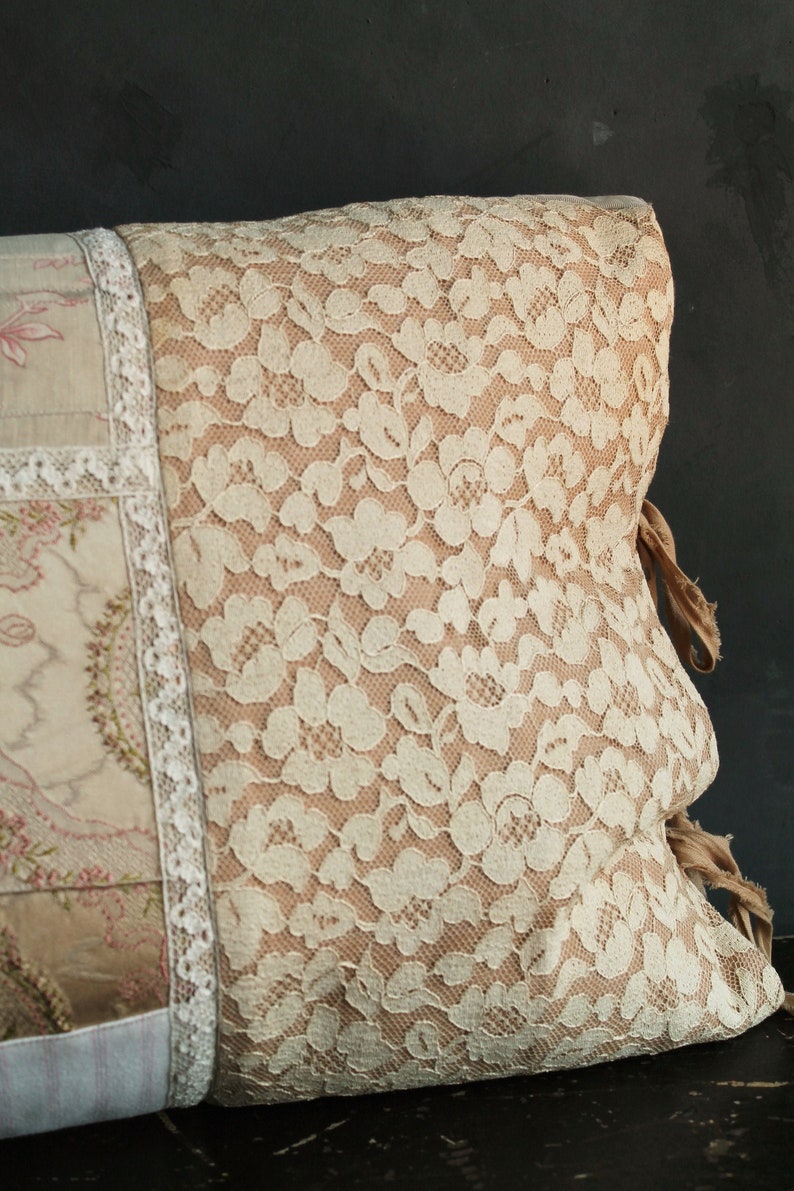 Vintage Gold Embroidered FLORAL Taffeta Quilting Cushions Dress Duvet Bag Fabric