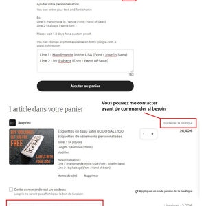 Etichette in tessuto satinato VENDITA BOGO 100100 etichette per abbigliamento personalizzate gratuite con il tuo logo PRETAGLIATO immagine 5