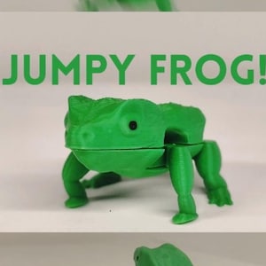 Rana saltarina, divertido juguete cinético: juguete impreso en 3D de alta calidad para todos