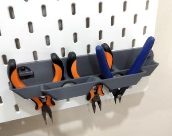 IKEA Skadis Tool Rack, Pegboard Storage for Workshop Tools, Garage Wall Organizer