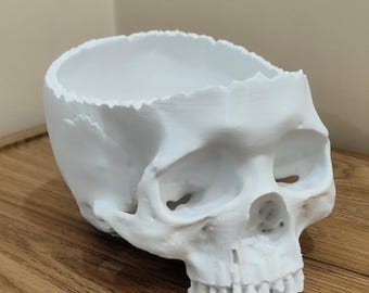 Skull Candy Bowl: Gothic Halloween Table Decor 3D Printed