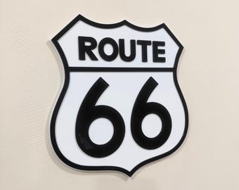 Disney Cars Route 66 Sign – Lightning McQueen Inspired PLA Decor