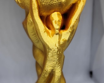 World Cup Trophy Replica 25cm Football Decor Keychain Gift 3d printed large- keychain version
