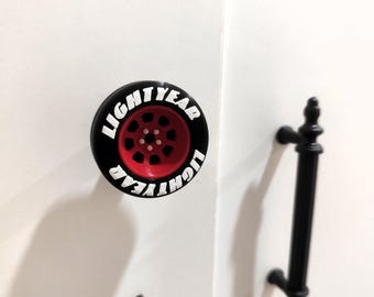 Lightyear Tyre Drawer Pull | Disney Cars Inspired Lightning McQueen Kids Decor