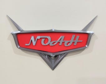 Cars Inspired 3D Printed Name Sign – Custom Wall Decor
