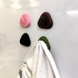 Magnetic Colorful Hook  Set of 2 – 3D Printed Magnet Hook for Towels, Keys, and Small Items