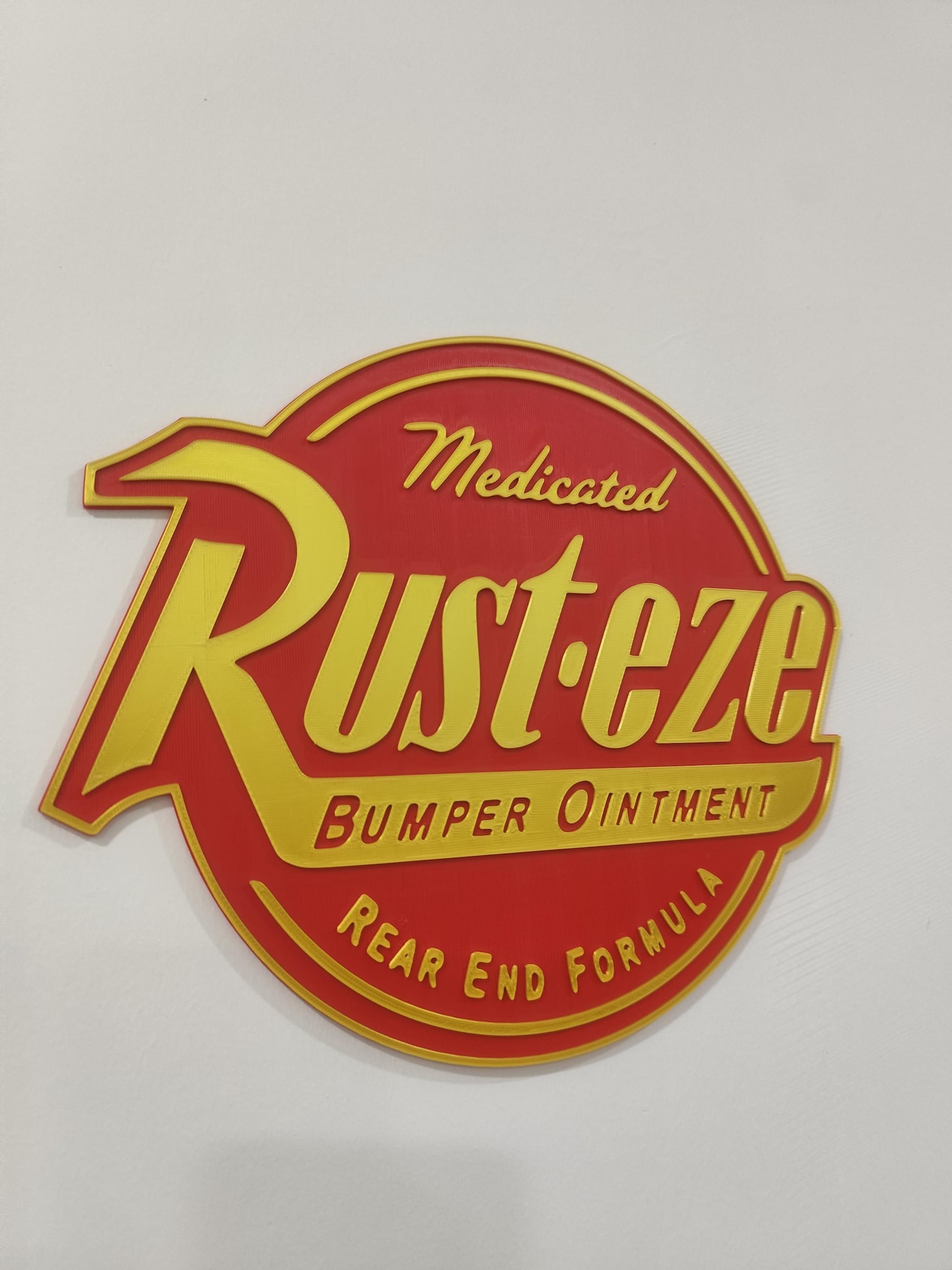 Rust-eze Cars Wall Sign – 3D Printed Disney Pixar Decor - Etsy