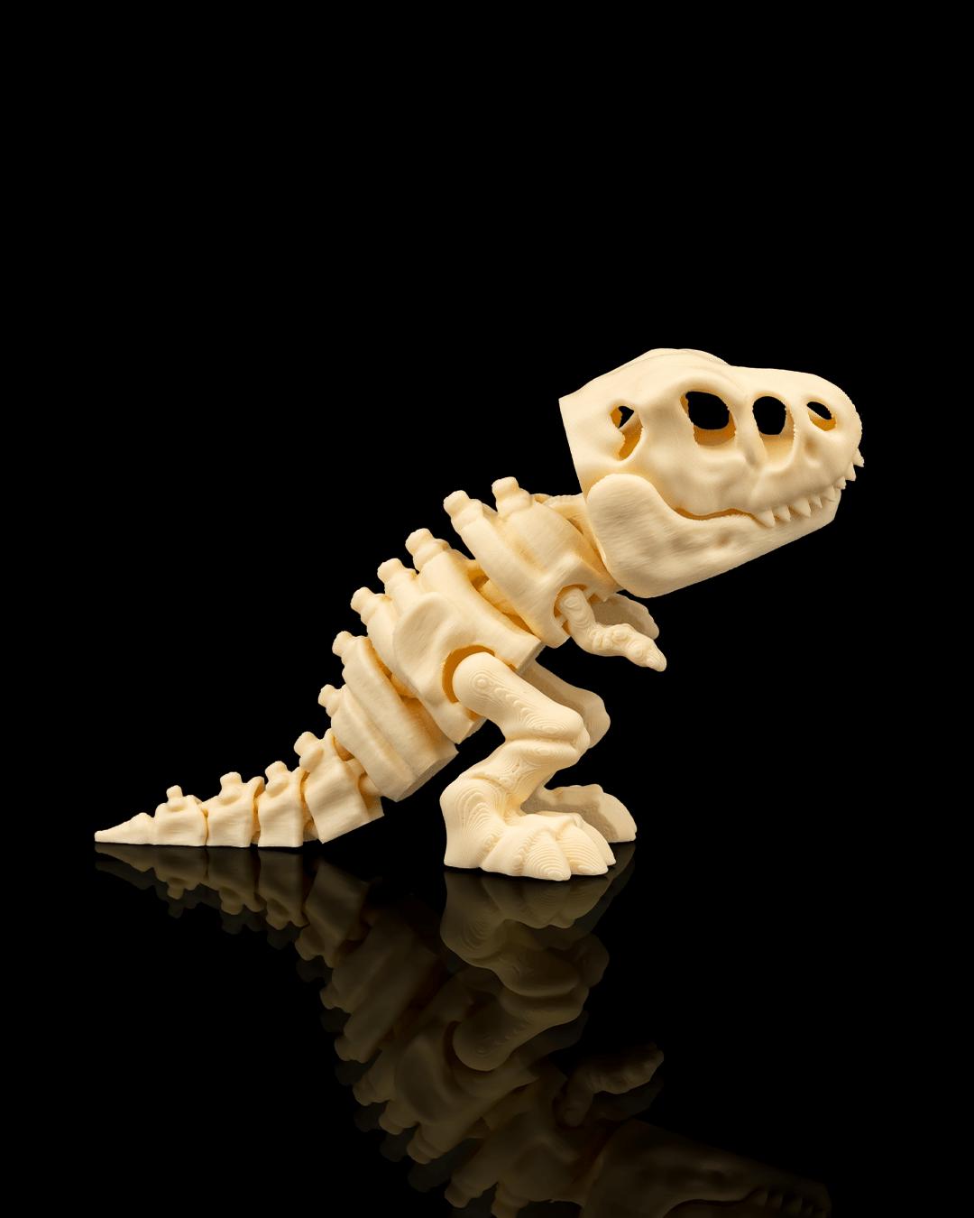 フレキシブルな恐竜骨格玩具 - T-Rex、トリケラトプス