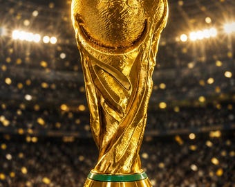 Personalized World Cup Trophy Replica 25cm