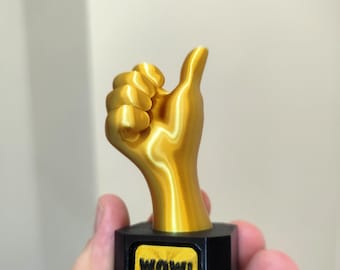Thumbs Up Trophy – Mini Success Desk Award Collectible
