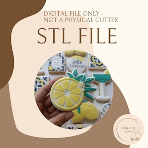 Cortador de galletas y grabador de rodajas de limón Amalfi, archivo STL