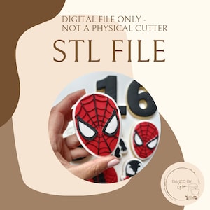 Spindelansikte kakform och debosser STL-fil