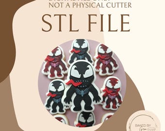 Crazy Spider cookie cutter and debosser STL file