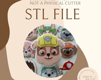 English Bulldog Pup cookie cutter and debosser STL file