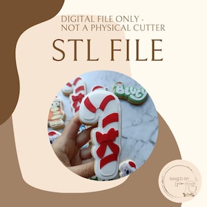 Fichier STL à l'emporte-pièce et à gaufrer Bluey Candy Cane