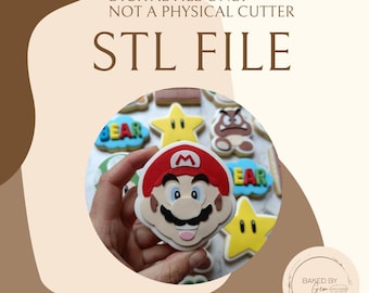 Mario cookie cutter STL file