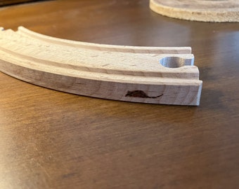Wooden Mouse Track – Waldorf Toy Track Extension for Brio, IKEA, and Montessori Train Sets