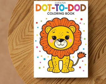 Punkt-zu-Punkt-Malbuch für Kinder | 50 lustige Seiten zum Ausdrucken (Digitaler Download)