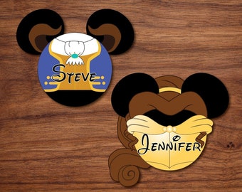 Beauty and the Beast Personalized Cruise Door Decorating Magnet
