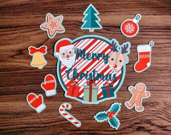 Christmas Cruise Door Magnets |  Holiday Decor | 11-Piece Set