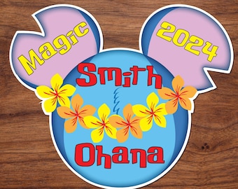 Stitch Ohana Magnet | Disney Cruise Door Decor | Lilo & Stitch | 6x8