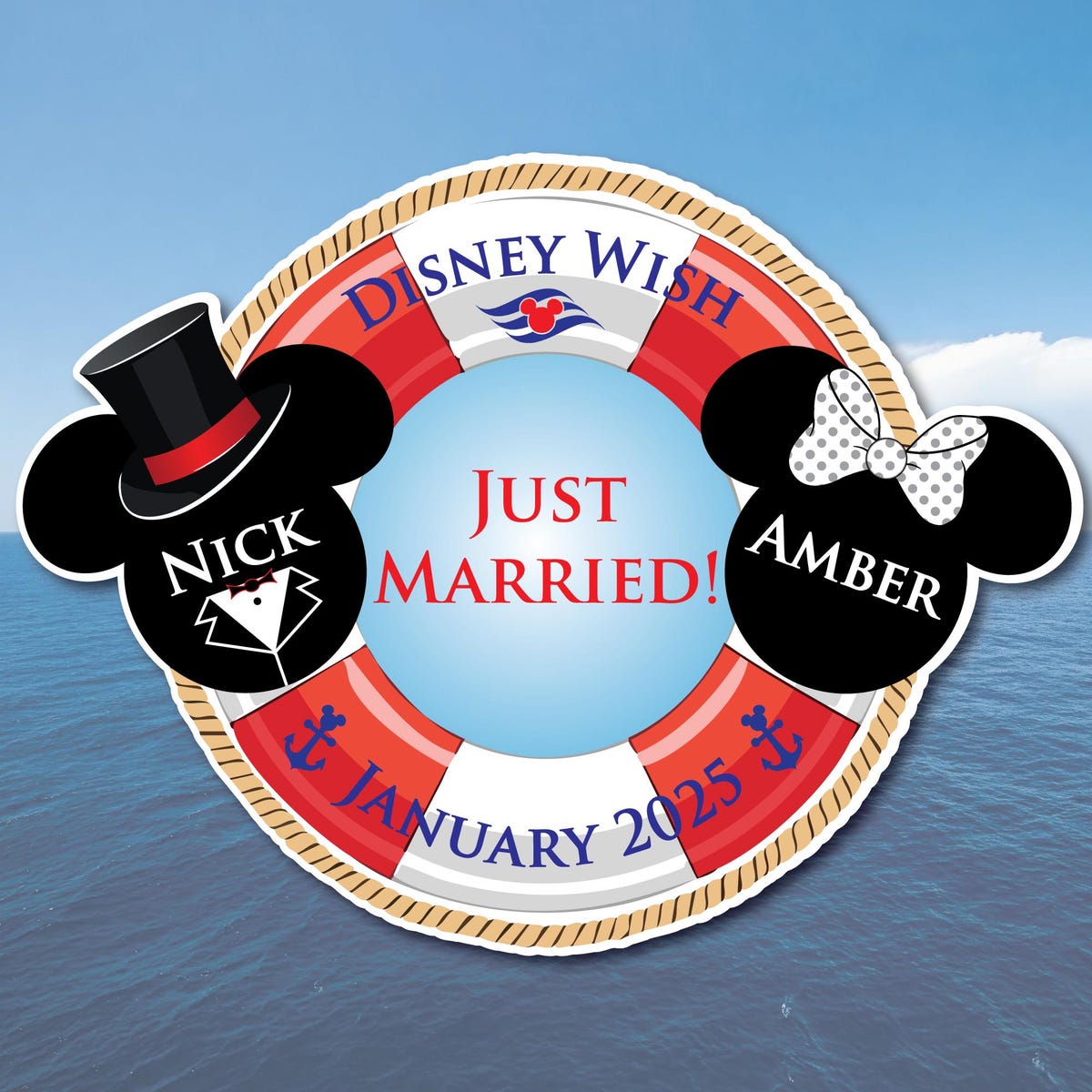 Disney Cruise Honeymoon & Anniversary Cruise Door Magnet | Etsy