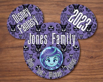 Welcome Foolish Mortals: Personalized Haunted Mansion Cruise Door Magnet featuring Madame Leota