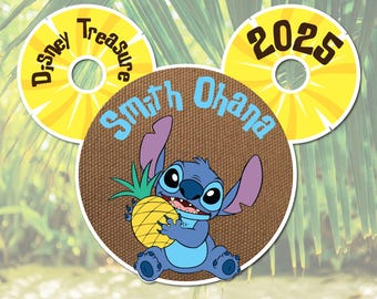 Ohana Means Family- Lilo and Stitch Disney Inspired Art Fridge