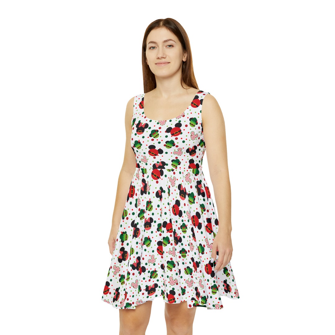 Christmas Mickey and Minnie Mouse Disney Inspired Women's Skater Dress ...