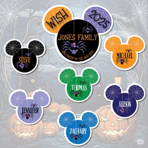 Halloween Mickey Spider Magnet for Disney Cruises - Spookify Your Door with Fun Disney Halloween Decor