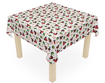 Santa Mickey Mouse Christmas Tablecloth - Festive Holiday Decor for Your Home