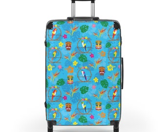 Escape to Paradise: Enchanted Tiki Room Tropical Suitcase